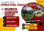 KURS NA OPERATORÓW ŻURAWI - HDS-ÓW